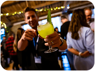 VP of Partnership at Webtrends Optimize, Justin Hobbs at a partner event