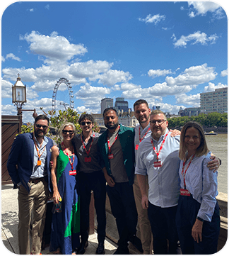 Webtrends Optimize and Daydot teams at a partner event at The House of Lords